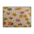 thumbnail image 2 of Non-Slip Area Rug 63x48in Indoor Washable Floor Mats Carpet Printed for Living Room, Bedroom, Home Decor Colored Autumn Leaves, 2 of 7