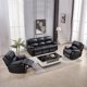 thumbnail image 2 of multi-functional leather sofa small living room modern simple smart sofa combination couches for living room My Lux Decor Round, 2 of 6