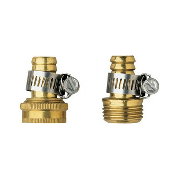Orbit Brass Male and Female Shank Menders for 5/8 inch hoses