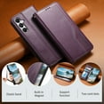 thumbnail image 6 of Allytechgroup for Samsung Galaxy A15 5G Wallet Case for Women Men, PU Leather Retro Cards Slots Magnetic Closure Flip Cover Stand Shockproof Phone Case Cover for Samsung Galaxy A15 5G, Purple, 6 of 12