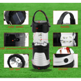 thumbnail image 4 of LED Camping Lantern Portable Outdoor Flashlight with Solar Panel, Camping Gear Handheld Flashlights 2-in-1 Camping Lights for Hiking, Camping, Emergencies, Hurricanes, Outages (2 Pack), 4 of 4