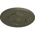 thumbnail image 3 of Ekena Millwork 27"OD x 1 1/8"P Flower Ceiling Medallion (Fits Canopies up to 3 7/8"), Hand-Painted Witch Hazel, 3 of 6