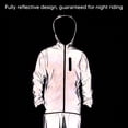 thumbnail image 3 of Veste à Capuche de Cyclisme, Manteau Réfléchissant Intégral de Cyclisme Confortable pour la Randonnée m,L,TG,2TG, 3 of 7