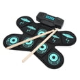 thumbnail image 4 of Electronic Drum Set, Powerful Bass Effect Portable Foldable Drum Pad Rechargeable  For Adults For Learning Drum For Beginners, 4 of 8