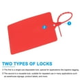 thumbnail image 3 of Plastic Seals Shipping Tags, for Basket Labels Cable Labels Tags Product Identification, 3.1x3.9 Inch Red, 3 of 6