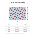thumbnail image 5 of Uemuo Watermelon Printed Throw Blanket for Couch, Fluffy Fuzzy Blankets for Bed, Sofa, Cozy Flannel Faux Fur Blanket-50"x40", 5 of 6
