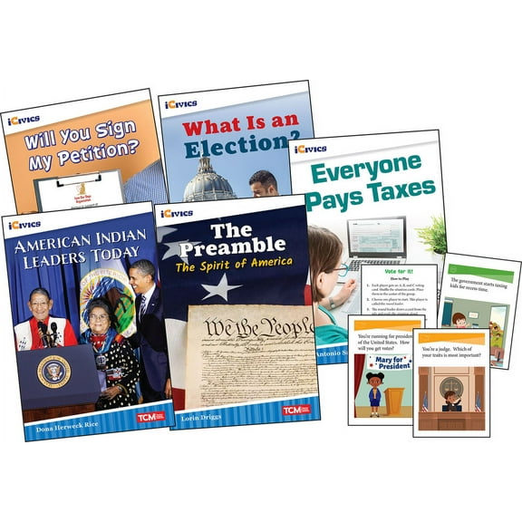 Icivics: Icivics Grade 3: Leadership & Responsibility 5-Book Set Game Cards (Other)