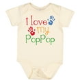 thumbnail image 3 of Inktastic Poppop Grandkids Handprints Boys or Girls Baby Bodysuit, 3 of 5