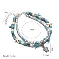 thumbnail image 2 of asddcavvf Sea BlueTurtle Foot Charm Jewelry Boho Handmade Multilayer Anklet Beads Anklet Anklet, 2 of 6