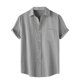 thumbnail image 2 of pstuiky Camisas de vestir de manga corta para hombre, Camisa hawaiana informal de manga corta con cuello vuelto y botones para hombre camisas casuales para hombre l, 2 of 9