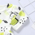 thumbnail image 6 of 3T Baby Girls Clothes 4T Girls 2PCS Summer Outfits Set Lemon Print Toddler Girls Short Sleeve Top Denim Shorts Set White, 6 of 9
