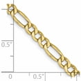 thumbnail image 5 of 10K Yellow Gold 4.2mm Semi-Solid Figaro Chain (18 X 4.2) Made In South Africa 10bc94-18, 5 of 5