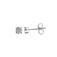 thumbnail image 2 of Imperial 1/20Ct TDW Round Cut Diamond Solitaire Stud Earrings in Sterling Silver, 2 of 7