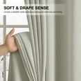 thumbnail image 6 of NICETOWN Room Darkening Sand Curtains for Bedroom, Blackout Curtains Thermal Insulated Privacy Protection Drapes Grommet Energy Efficient Window Drapes for Living Room, 52"x95", Sand, 2 Panels, 6 of 10