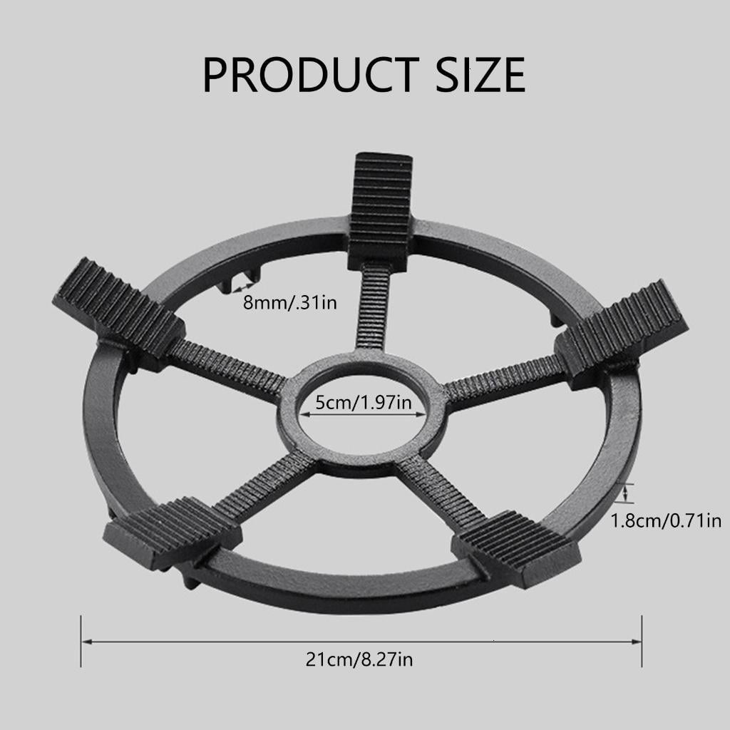 Nonslip Cast Iron Burners Rings For Stove Heavy Duty Stabilizer Hot Pots and Pan Stand Wok Rings Rack