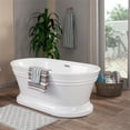 thumbnail image 4 of Altair Design Solace 59" x 30" Freestanding Soaking Acrylic Bathtub in White, 4 of 15