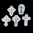 thumbnail image 2 of Silicone Cross Necklace Mold - Jewelry Casting Resin Craft Supplies, 5 Pieces, 2 of 7