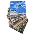 thumbnail image 1 of 10-Piece Leopard Camouflage Printed Cotton Fabric for DIY Sewing, 1 of 9