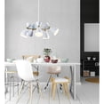 thumbnail image 5 of Adesso 4280-02 Oscar 5-Head Pendant, 36.25 in, 5 x 40W, White w/Antique Brass, 1 Pendant Lighting, 5 of 5