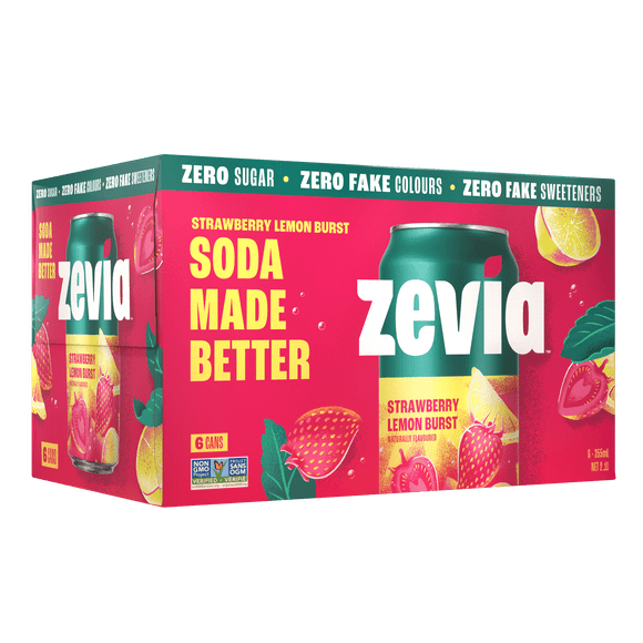 Zevia Strawberry Lemon Burst 355 ml