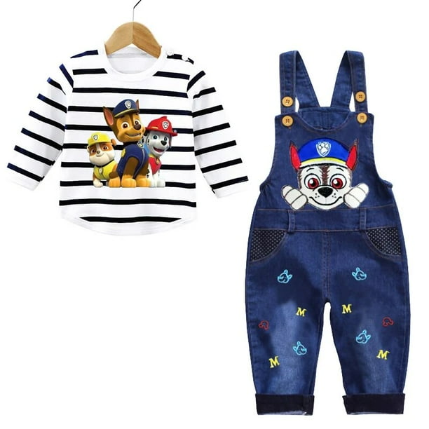 Conjunto de ropa de 2 uds para bebe recien nacido de 0 a 3 anos camisa de manga larga de la Patrulla Canina mono pantalones conjunto infantil para nino pequeno Bodega Aurrera en linea