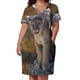 thumbnail image 3 of Vestido holgado con bolsillo de León de montaña ropa para mujer vestidos africanos para mujer vestido de invitado de boda vestidos de mujer 2025, 3 of 7