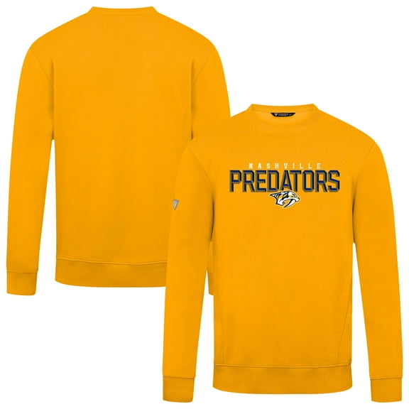 Men's Levelwear Gold Nashville Predators Zane Carve Pullover Sweatshirt