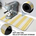 thumbnail image 4 of Yellow Striped Dish Drying Mats for Kitchen Counter, Vertical Stripe Modern Minimalist Absorbent Coffee Bar Mat with Non-slip Rubber Backed Quick Drying Dish Rack Pad 16"x24", 4 of 9