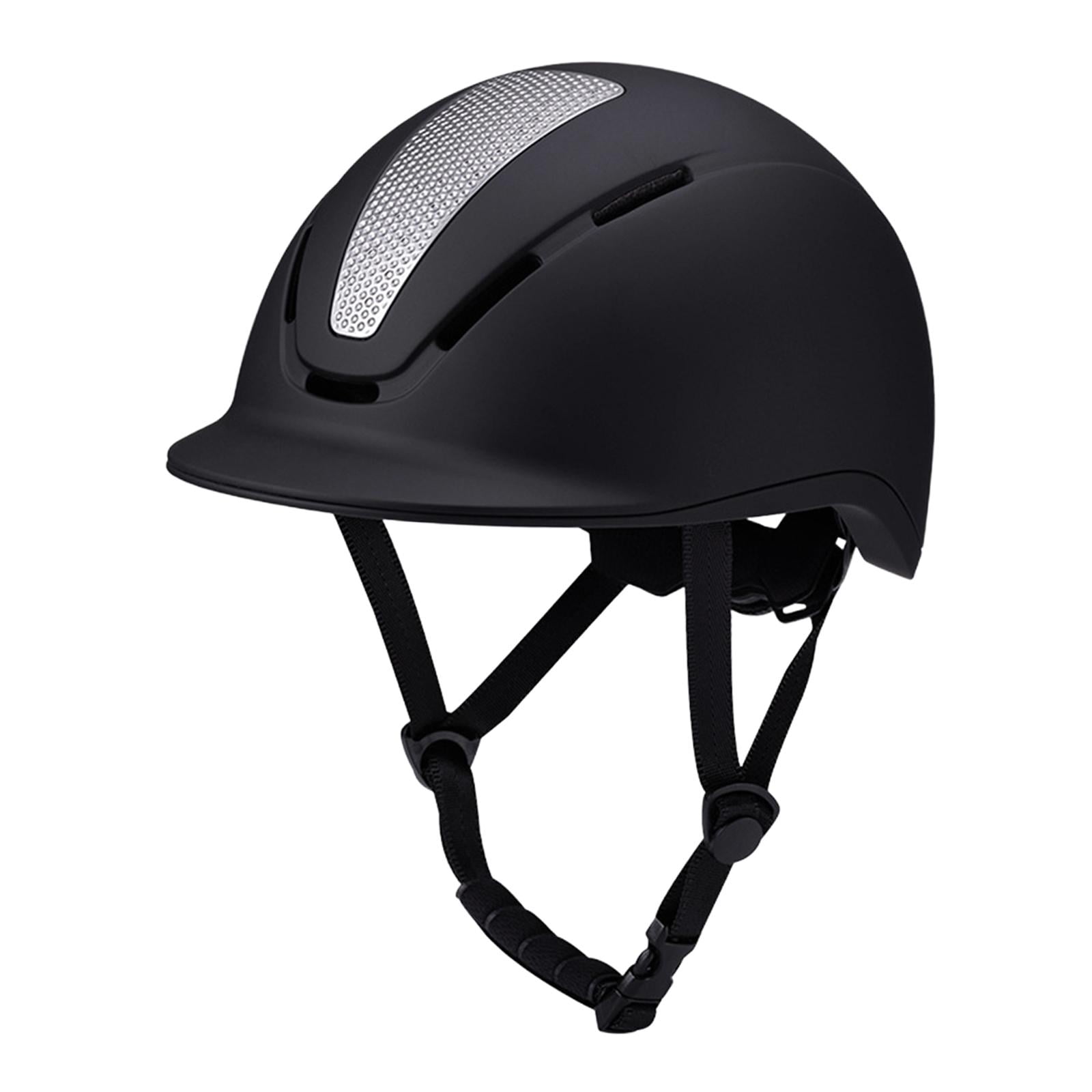 harayaa Equestrian Helmet Adjustable Equestrian Supplies Bike Helmet Horse Equipment Silver