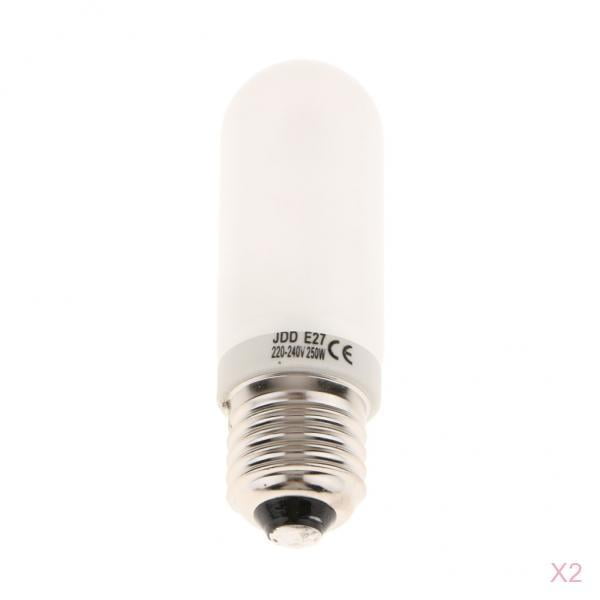 2 Piezas JDD Lámpara de Modelado Tubo 250w Bombilla Estroboscópica Luz Halógena Esmerilada