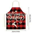 1PCS Christmas Apron Funny Cartoon Apron Style Christmas Santa Snowman