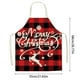 thumbnail image 3 of Delantal De Cocina Navideño Con Estampado De Cuadros Rojos, Delantal Merry Christmas Snowflake, Ciervo Navideño, Copos De Nieve, Decoraciones Navideñas, Delantal Sin Mangas Para Adultos., 3 of 6