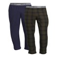thumbnail image 1 of CHOK Men‘s Microfleece Sleep Pants  2-Pack  Sizes up to 2XL, 1 of 6