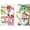 Beige, variant on Snowman Flamingo Christmas in July Kitchen Towels Dish Towels, 18x26 Inch Palm Leaves Decoration Hand Towels Set of 2