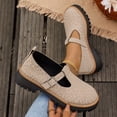 thumbnail image 6 of IEMIEMIEM Women's Mary Janes Shoes Leopard Print Faux Leather Oxford Flats Chunky Low Heels Platform Sewing Retro Classics Round Toe Ankle Strap 7 wide, 6 of 9