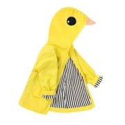 Younger Tree Baby Boy Girl Rain Jacket Kid Cartoon Duck Hoodie Zipper Rain Coat Outfits for 5T