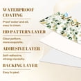 thumbnail image 6 of Peel and Stick Wallpaper Watercolor Eucalyptus Leaves Gold White green Wall Mural 17.7in x 9.8ft Self Adhesive Removable Wall Paper Renter Friendly Wallpaper for Girl Bedroom Nursery Livingroom, 6 of 8