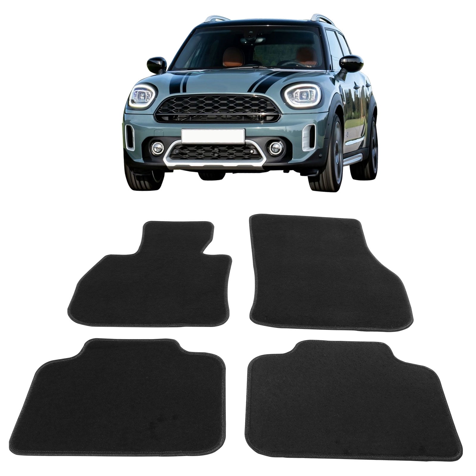 Ikon Motorsports Floor Mats Compatible With 20172023 Mini Cooper