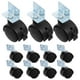 thumbnail image 1 of 12 ruedas giratorias en forma de L, de repuesto para muebles (con freno), 1 of 6
