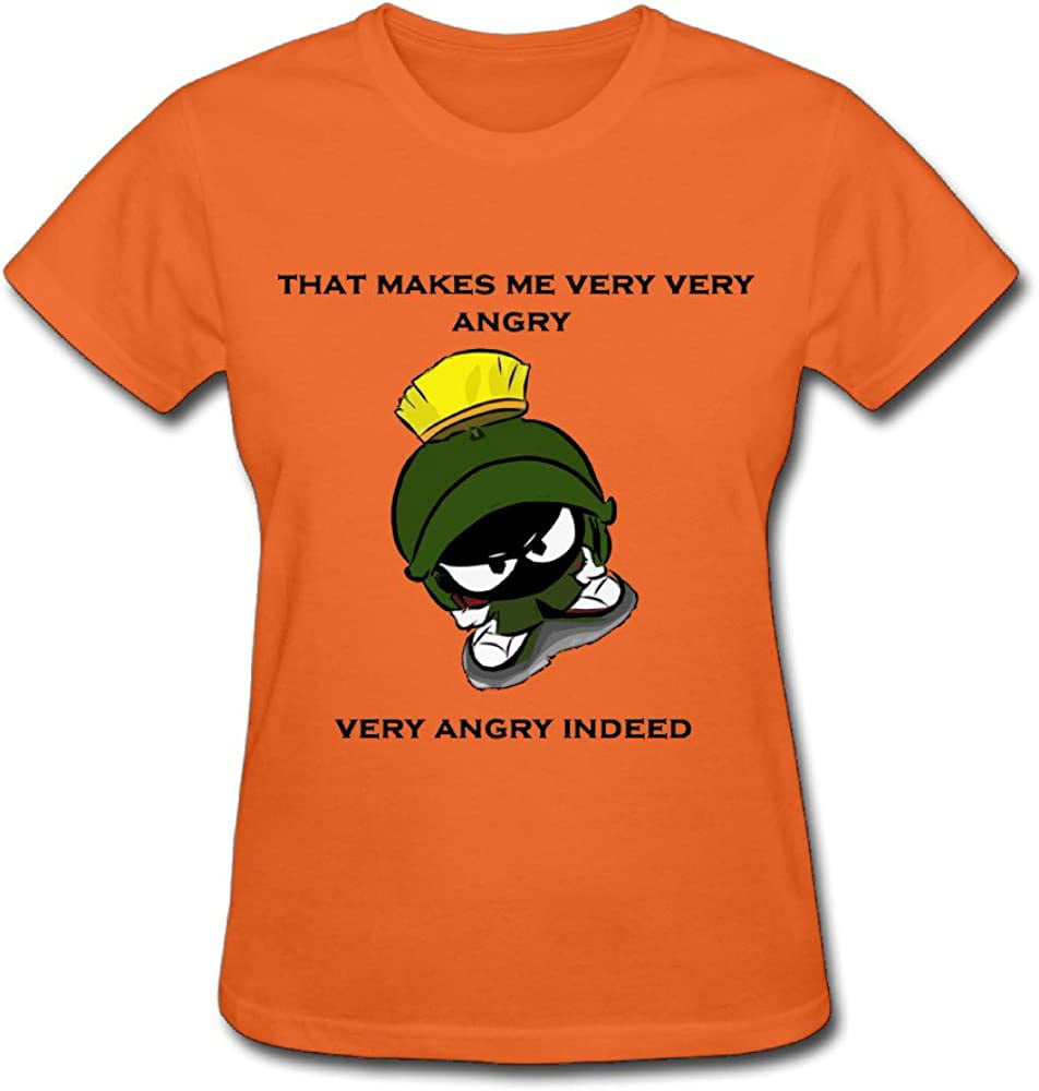 Human Evolution-699. Tee-Ladies Funny Marvin The Martian Tshirt Shirt. -  