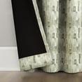 thumbnail image 5 of Sun Zero Edmund 2-pack Monochrome Brushstrokes Magnetic Closure 100% Blackout Grommet Curtain Panel Pair, 40"W x 84"L, Olive Green, 5 of 8