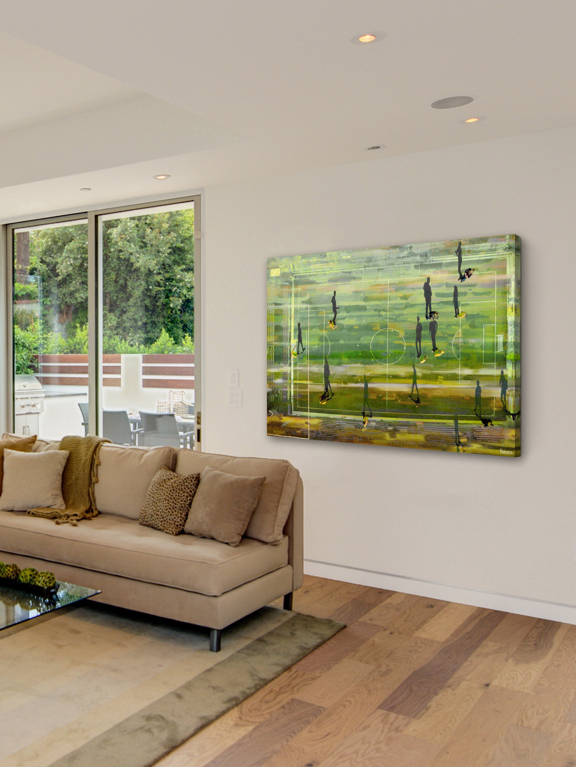 "Field Shadows" Painting Print on Wrapped Canvas