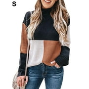 Ladies＇ Knit Sweater Pullover Long Sleeve Knitwear for Casual
