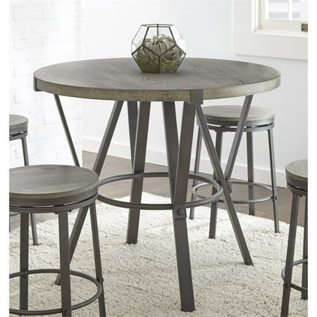 Portland Round Counter Table Gray - Steve Silver