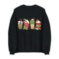 thumbnail image 3 of Chandail de Noël Grinch pour Femmes Grande Taille Mode Décontractée Imprimé de Noël Manches Longues Col Rond Chandail Ample Chandails en Molleton Grinch Imprimés, 3TG, 3 of 4