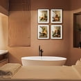 thumbnail image 3 of Zen Stones Relax and Calm Massage Laundry Room Bathroom Decor Set of 4 Framed Bamboo Wall Art Print, 3 of 6