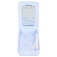 thumbnail image 1 of Soporte para caja de lentes de contacto Contenedor de almacenamiento para remojo con botella de espejo Pinzas Varilla aplicadora (azul) 3#, 1 of 5