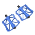 thumbnail image 1 of 1 Pair Cycling Pedals, Expanded Foot Tread Area Solid CrMo Steel Axle 12 Non Slip Pins Pedals for Mountain Road Riding with Hollow Design, 1 of 7