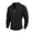 Black, variant on TOMVIGX Mens Quarter Zip Pullover Ruched Mock Neck Shirt Slim Fit Long Sleeve Tops Pleated Casual Sportswear Daily Wear Outfits L
