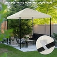 thumbnail image 5 of Yescom 117"x117" Gazebo Top Replacement for Smaller 10x10Ft 1-Tier Outdoor Patio Canopy Cover Party Yard Garden Ivory, 5 of 9